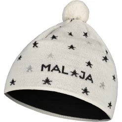 Maloja BergblumeM. Knit Pomponmuts - Glacier Milk 8585