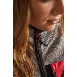 Maloja BirkenpilzM. Mountain Fleece Damesjas - Grey Melange 0114 -Maloja maloja birkenpilzm 1529900