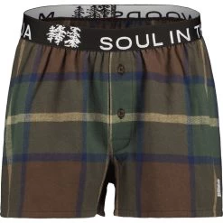 Maloja CaldaroM. Flanell Boxershort - Chocolate Multi 8785