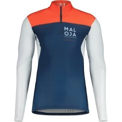 Maloja CastelfondoM. Nordic Race Aero Shirt Met Lange Mouwen - Midnight Multi 8618 34219