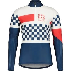 Maloja CastelfondoM. Nordic Race Aero Shirt Met Lange Mouwen - Midnight Multi 8618