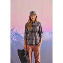 Maloja ChhuM. Organic Hemp Overhemd Dames - Boulder Check 8681 -Maloja maloja chhum organic hemp shirt women boulder check 8681 1 1297696