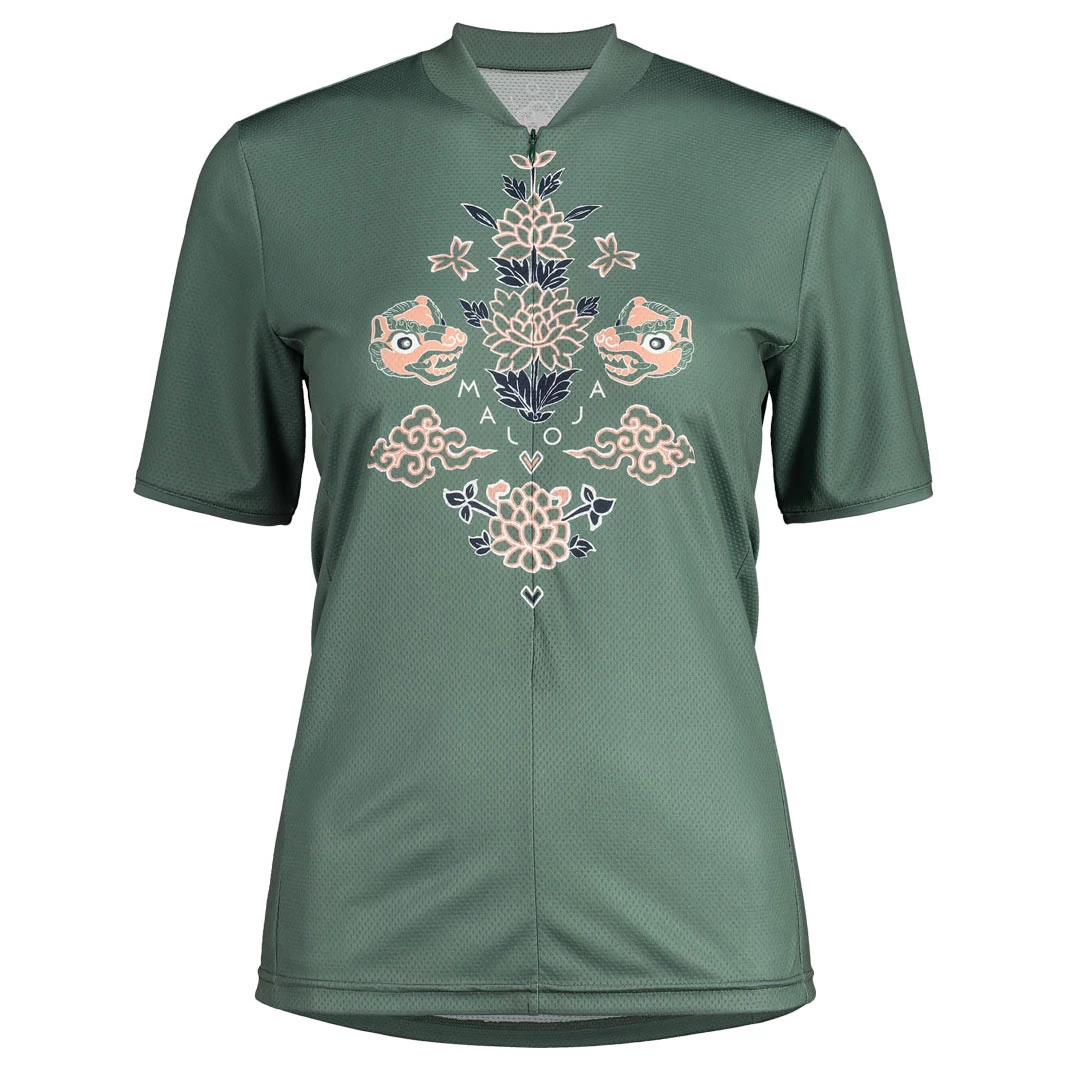 Maloja CurunaM. All Mountain 1/2 Fietsshirt Met Korte Mouwen Dames - Cypress 8330 3 Maloja CurunaM. All Mountain 1/2 Fietsshirt Met Korte Mouwen Dames - Cypress 8330
