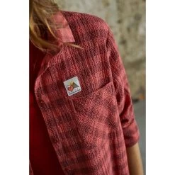 Maloja DonnerkogelM. Organic Cotton Dames Blouse - Rosehip Check 8766 -Maloja maloja donnerkogelm 1413758