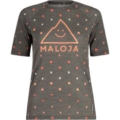 Maloja FondoM. Shirt Met Korte Mouwen Dames - Moonless Dot 8625