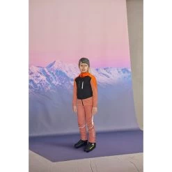 Maloja MonticellaG. Nordic Hybride Softshell Kinderjas - Rosewood 8583 -Maloja maloja frostspanneru 1305089 1