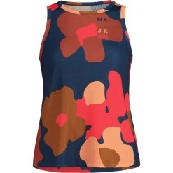 Maloja HolzrieseM. Trail Running Dames Tanktop - Midnight Primrose 8745
