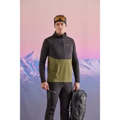 Maloja KalternM. Mountain Midlayer Hybrid Shirt Met Lange Mouwen - Moss Multi 0562 -Maloja maloja kalternm mountain midlayer hybrid shirt moss multi 0562 1 1299183