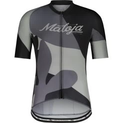 Maloja PaternkofelM. Fietsshirt Met Korte Mouwen - Moonless Leaves 8630