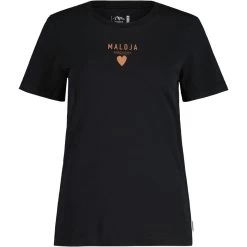 Maloja PlanbellM. Organic Cotton T-Shirt Dames - Moonless 0817