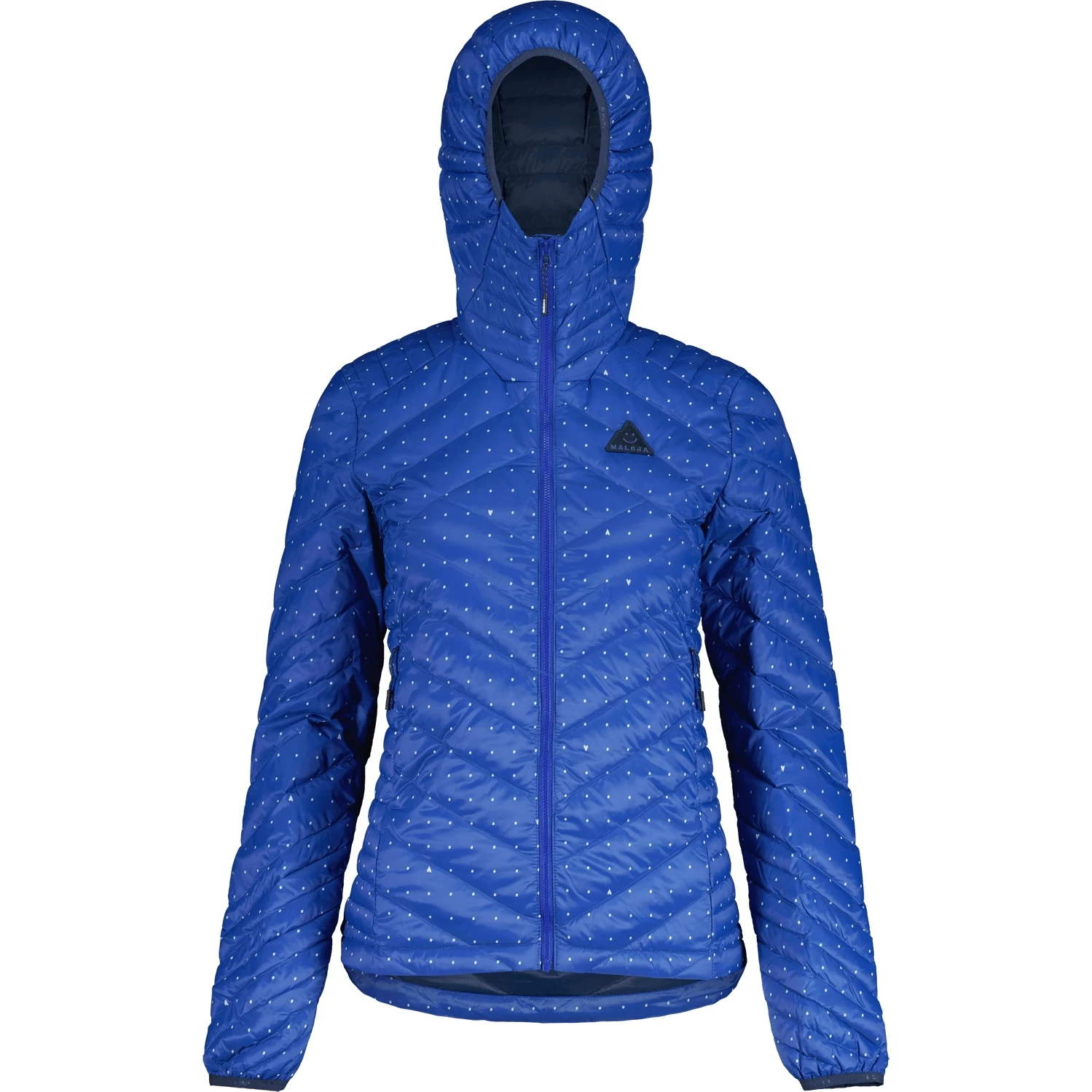 Maloja RehM. Light Mountaineering ReDown Dames Jas - Bright Cobalt Dotgrid 8779 3 Maloja RehM. Light Mountaineering ReDown Dames Jas - Bright Cobalt Dotgrid 8779