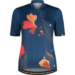 Maloja SarsteinM. 1/2 Cycle Dames Trui - Midnight Alpflower 8741