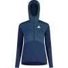 Maloja SchioM. Mountain Midlayer Hybrid Dames Shirt Met Lange Mouwen - Midnight 8581 -Maloja maloja schiom mountain midlayer hybrid shirt midnight 8581 2 1299906
