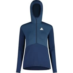 Maloja SchioM. Mountain Midlayer Hybrid Dames Shirt Met Lange Mouwen - Midnight 8581