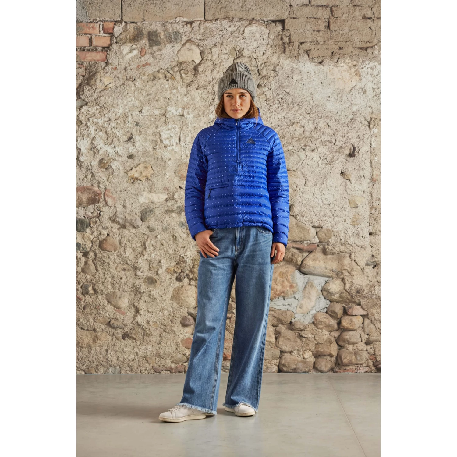 Maloja SeekareckM. Light Adventure ReDown Anorak Dames - Bright Cobalt Dotgrid 8779 5 Maloja SeekareckM. Light Adventure ReDown Anorak Dames - Bright Cobalt Dotgrid 8779 - Afbeelding 3