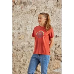 Maloja SorapissM. Organic Hemp Dames T-Shirt - Rosehip 8674 -Maloja maloja sorapissm 1418166
