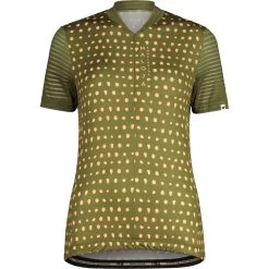 Maloja TrentinoM. 1/2 Fietsshirt Met Korte Mouwen Dames - Moss 0560