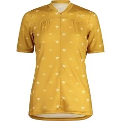 Maloja TschittaM. All Mountain 1/2 Shirt Met Korte Mouwen Dames - Golden Sun Cloud 8351