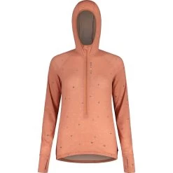 Maloja VajoletM. Mountain Midlayer Dames Shirt Met Lange Mouwen - Rosewood 8583