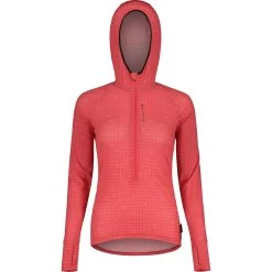 Maloja VajoletM. Mountain Midlayer Dames Shirt Met Lange Mouwen - Raspberry 0311