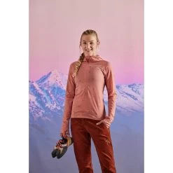 Maloja VajoletM. Mountain Midlayer Dames Shirt Met Lange Mouwen - Rosewood 8583 -Maloja maloja vajoletm mountain midlayer shirt women rosewood 8583 1 1297063