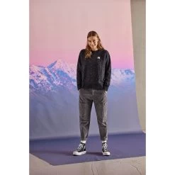 Maloja ValladaM. Organic Dames Sweatshirt - Moonless Flying Hearts 8628 -Maloja maloja valladam organic sweatshirt women midnight pastel leaves 8619 2 1297010