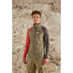 Maloja ZordoM. Mountain Midlayer Shirt Met Lange Mouwen - Oak Multi 8762 -Maloja maloja zordom 1531718